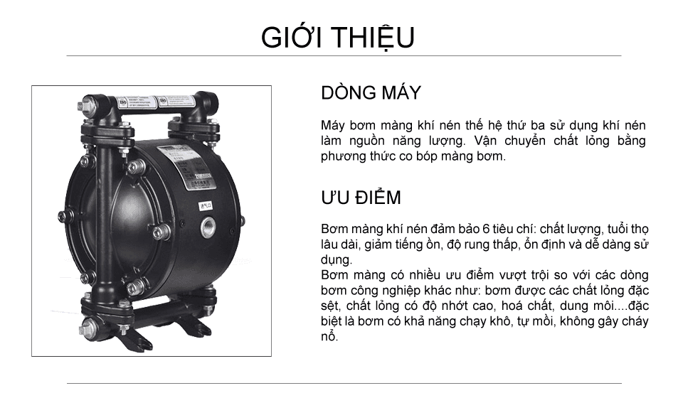 Bơm Màng Khí Nén GODO QBY4-15Gang