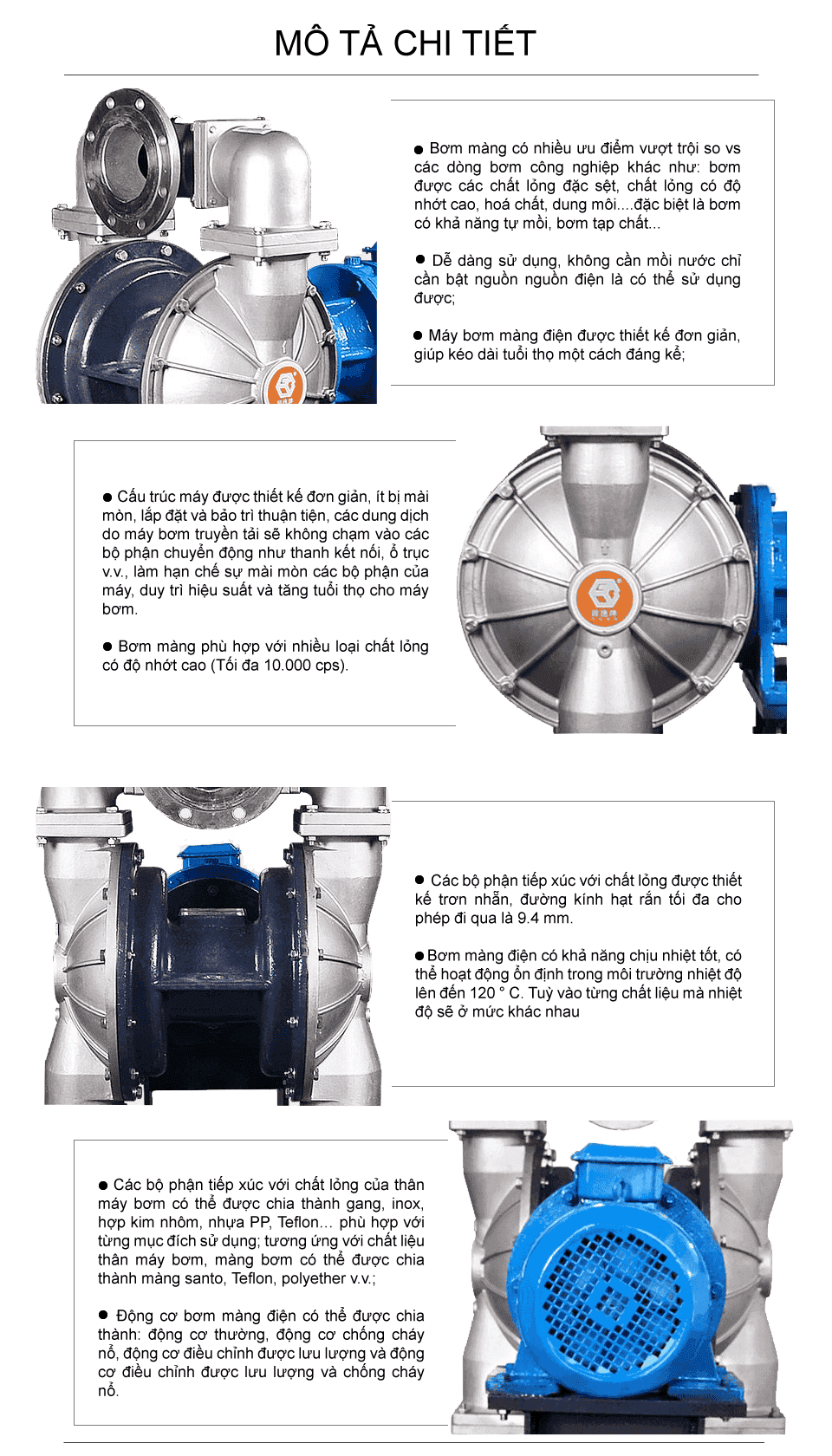 Bơm Màng Điện GODO DBY3-125 INOX