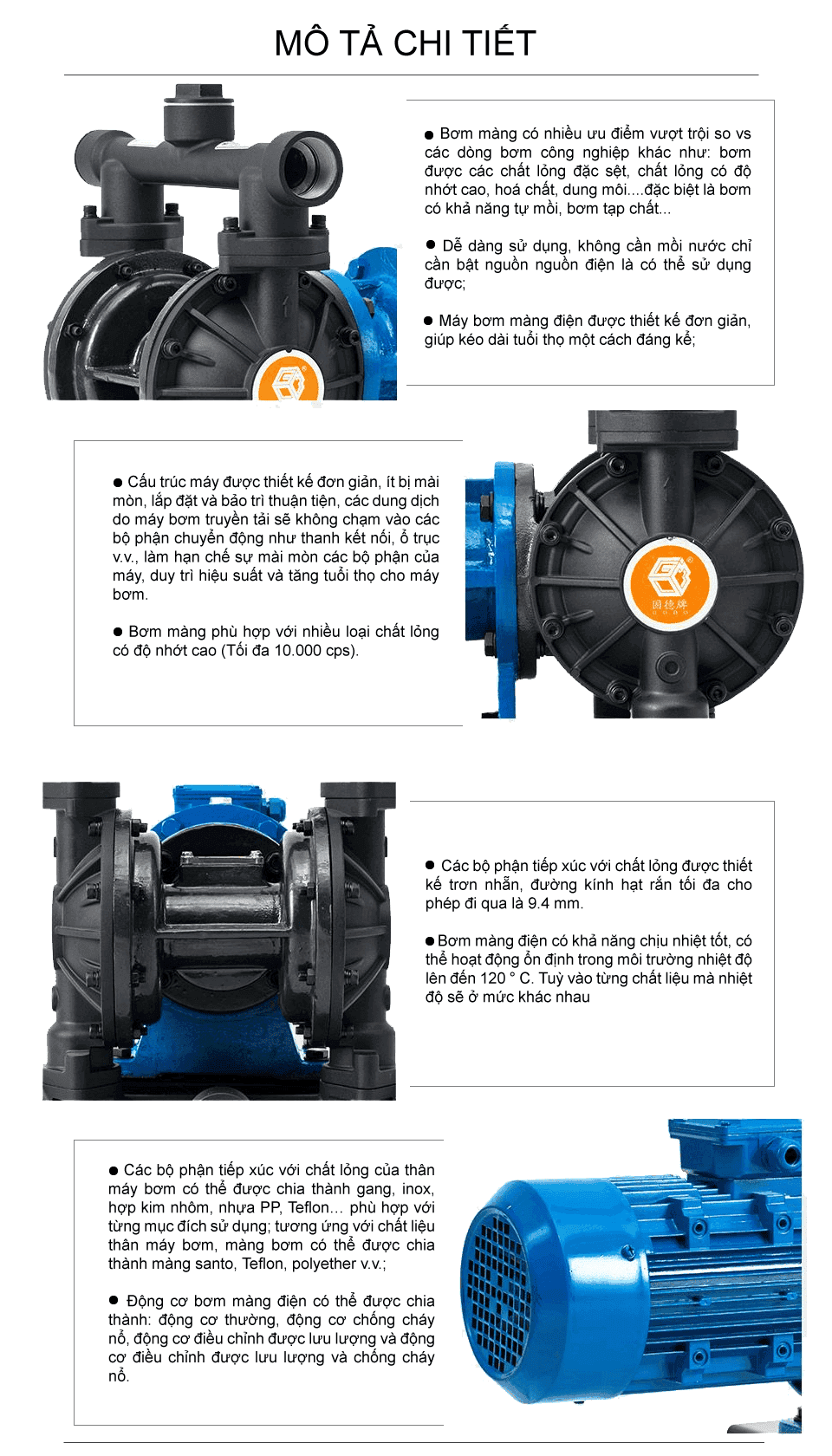 Bơm Màng Điện GODO DBY3-40 Hơp kim nhôm
