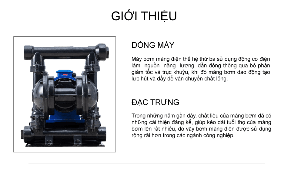 Bơm Màng Điện GODO DBY3-50 Gang