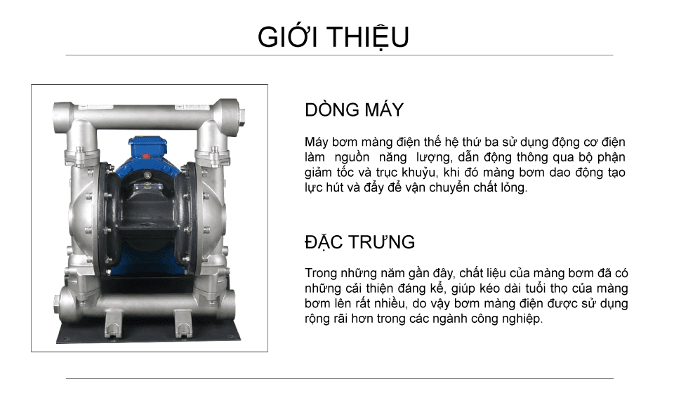 Bơm Màng Điện GODO DBY3-65 INOX