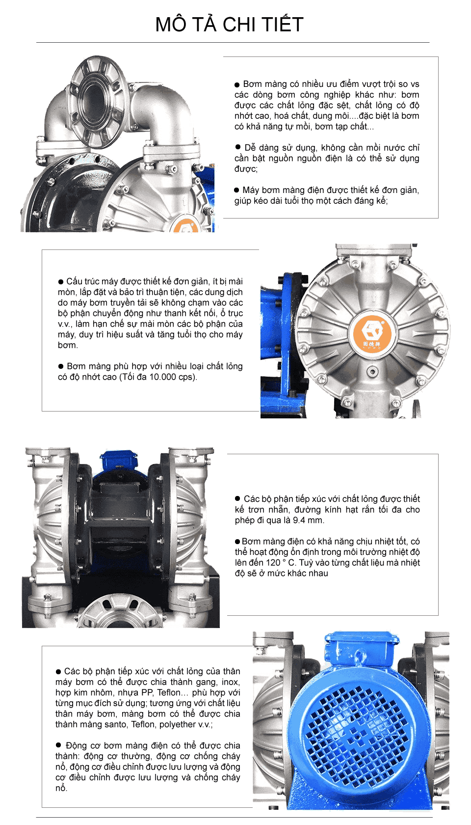 Bơm Màng Điện GODO DBY3-80 INOX