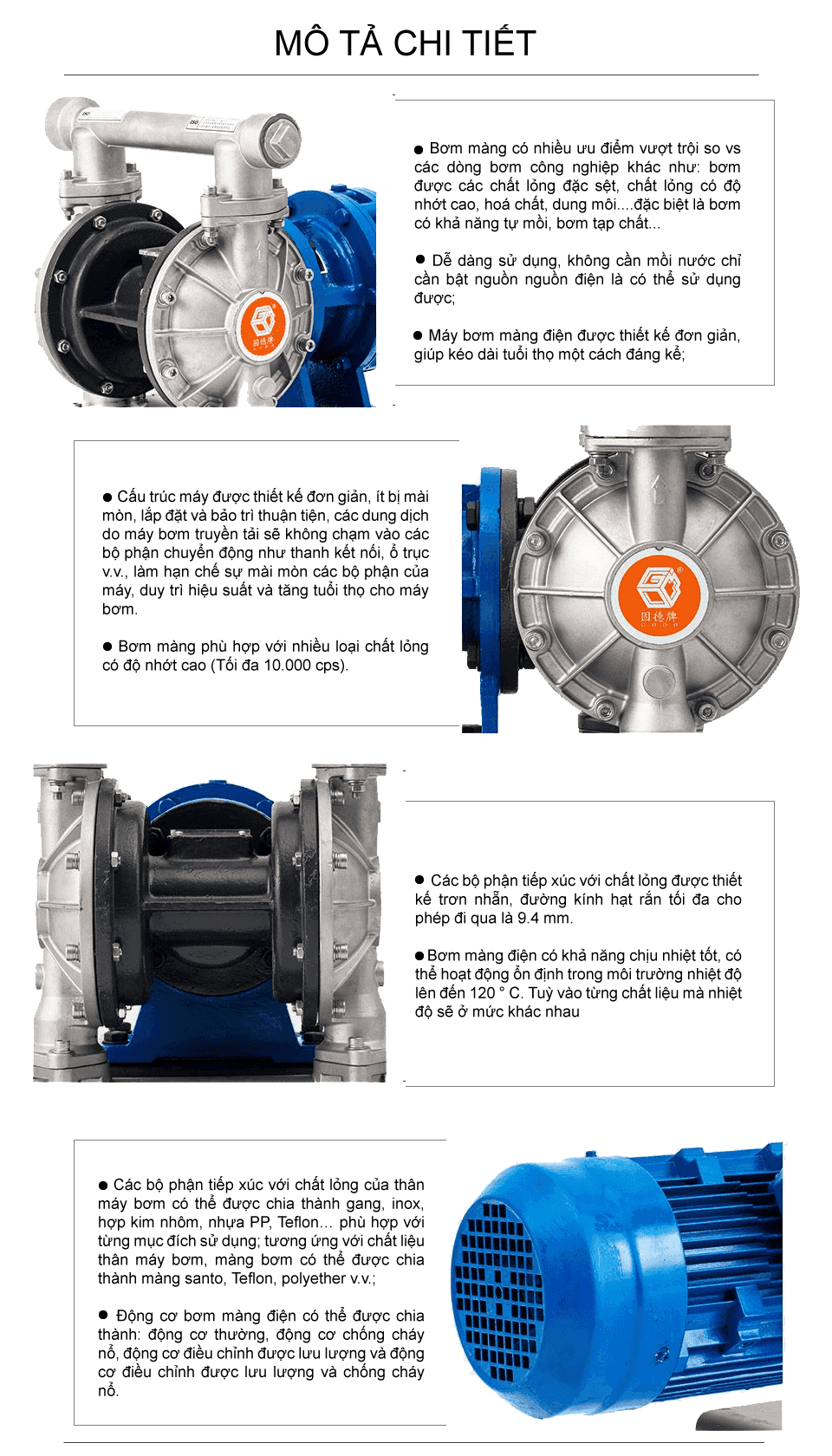 Bơm Màng Điện GODO DBY3S-32 INOX