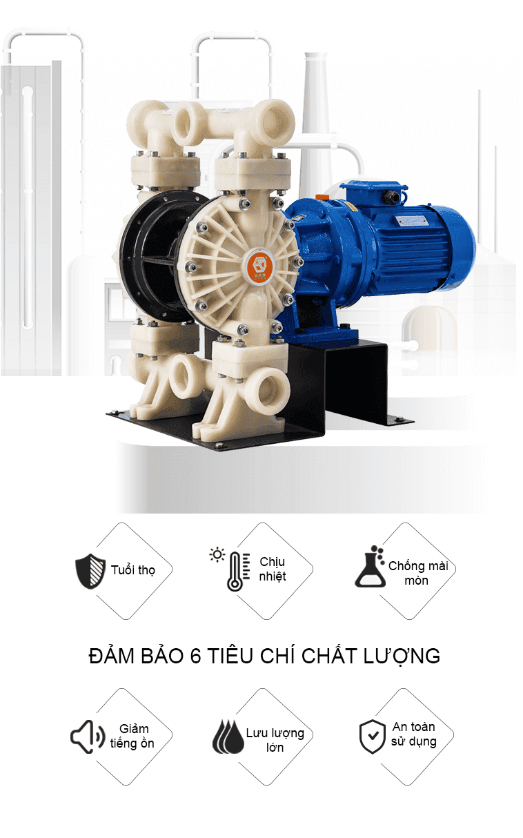 Bơm Màng Điện GODO DBY3S-65 TEFLON