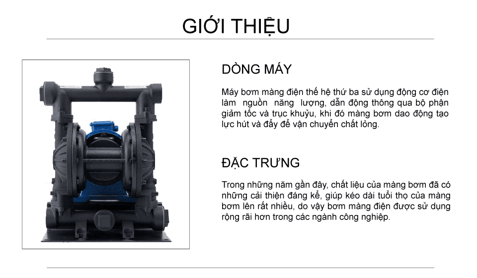 Bơm Màng Điện GODO DBY3S-65 HỢP KIM NHÔM