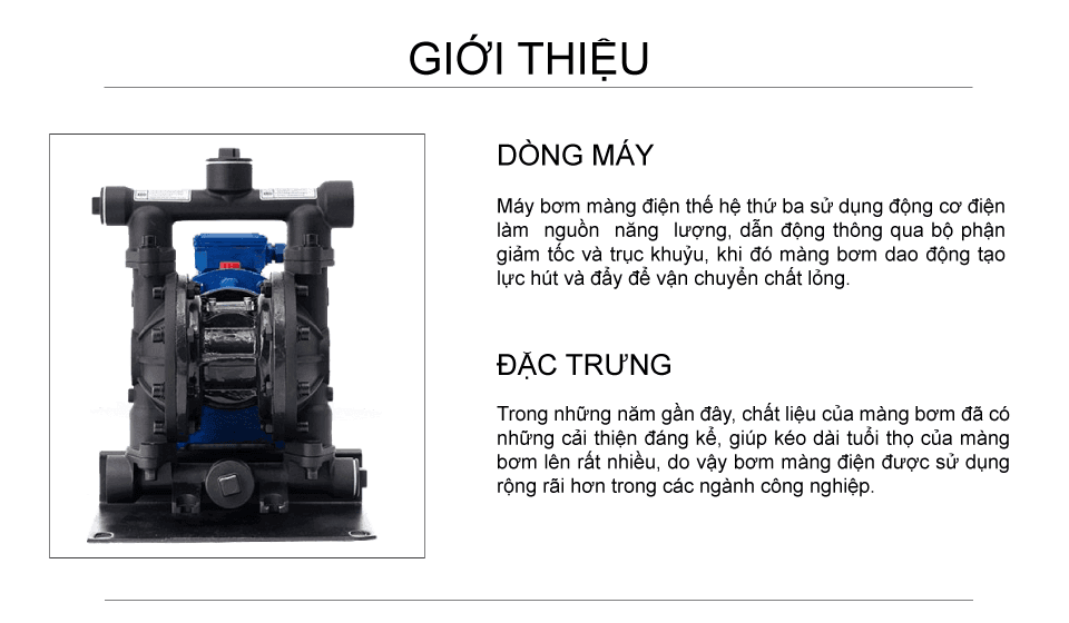 Bơm Màng Điện GODO DBY3-25 Hợp kim nhôm