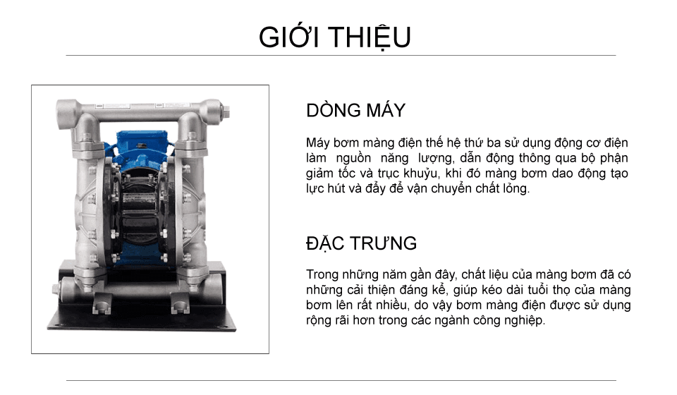 Bơm Màng Điện GODO DBY3S-15 INOX