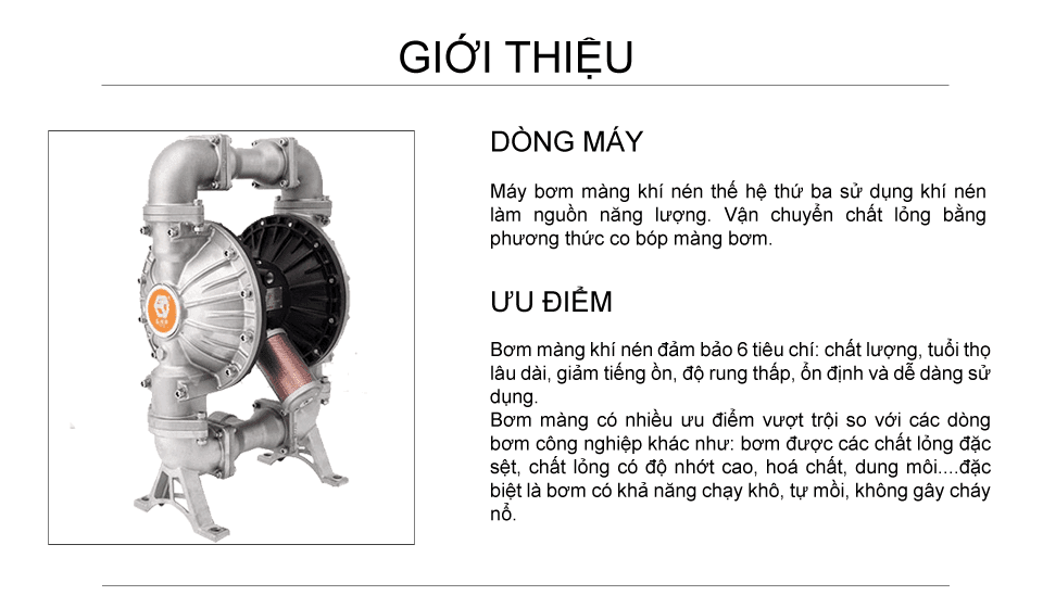 Bơm Màng Khí Nén GODO BFQ-50 INOX