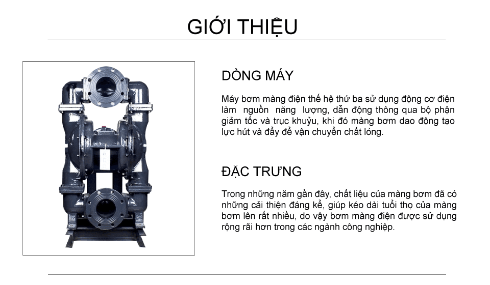 Bơm Màng Điện GODO DBY3-125 Gang