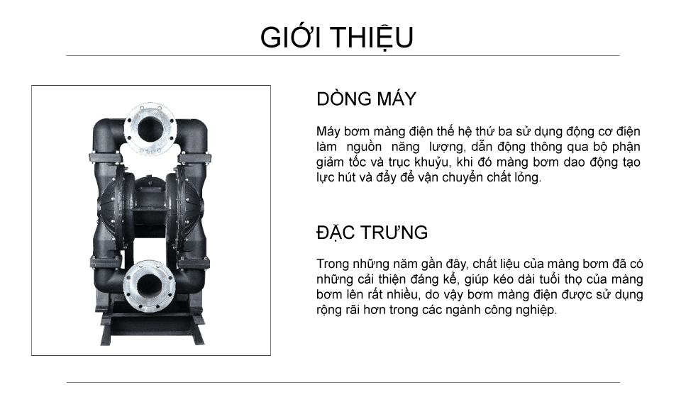 Bơm Màng Điện GODO DBY3-125 Hợp Kim Nhôm