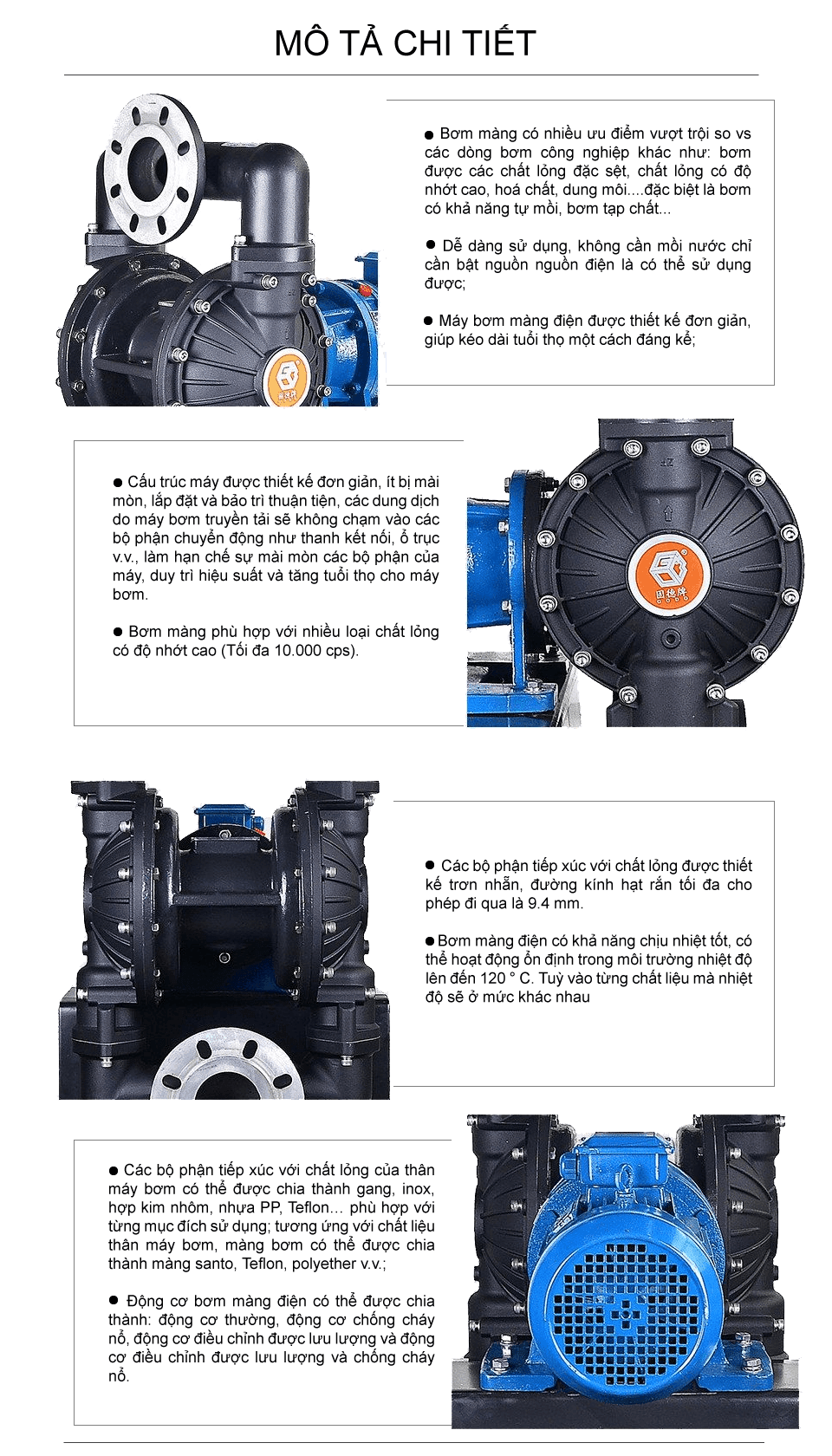 Bơm Màng Điện GODO DBY3-80 Hợp Kim Nhôm