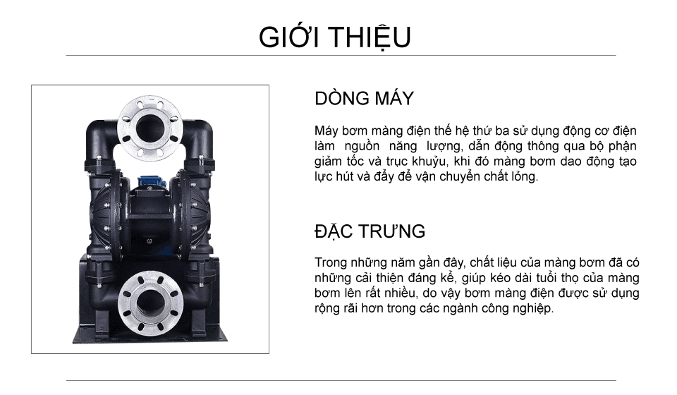Bơm Màng Điện GODO DBY3S-100 Hợp kim nhôm