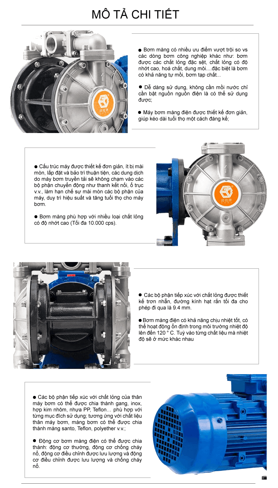 Bơm màng điện GODO BFD-25 Inox