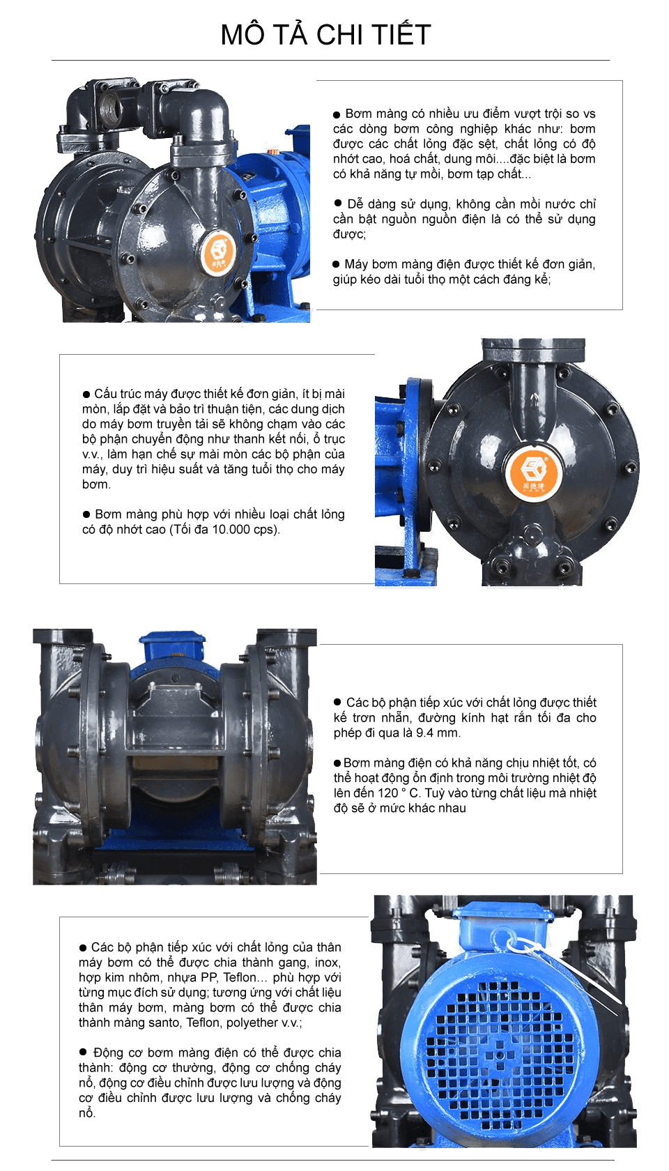 Bơm màng điện GODO BFD-40 Gang