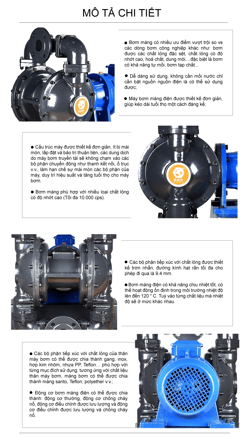 Bơm màng điện GODO BFD-50 Gang