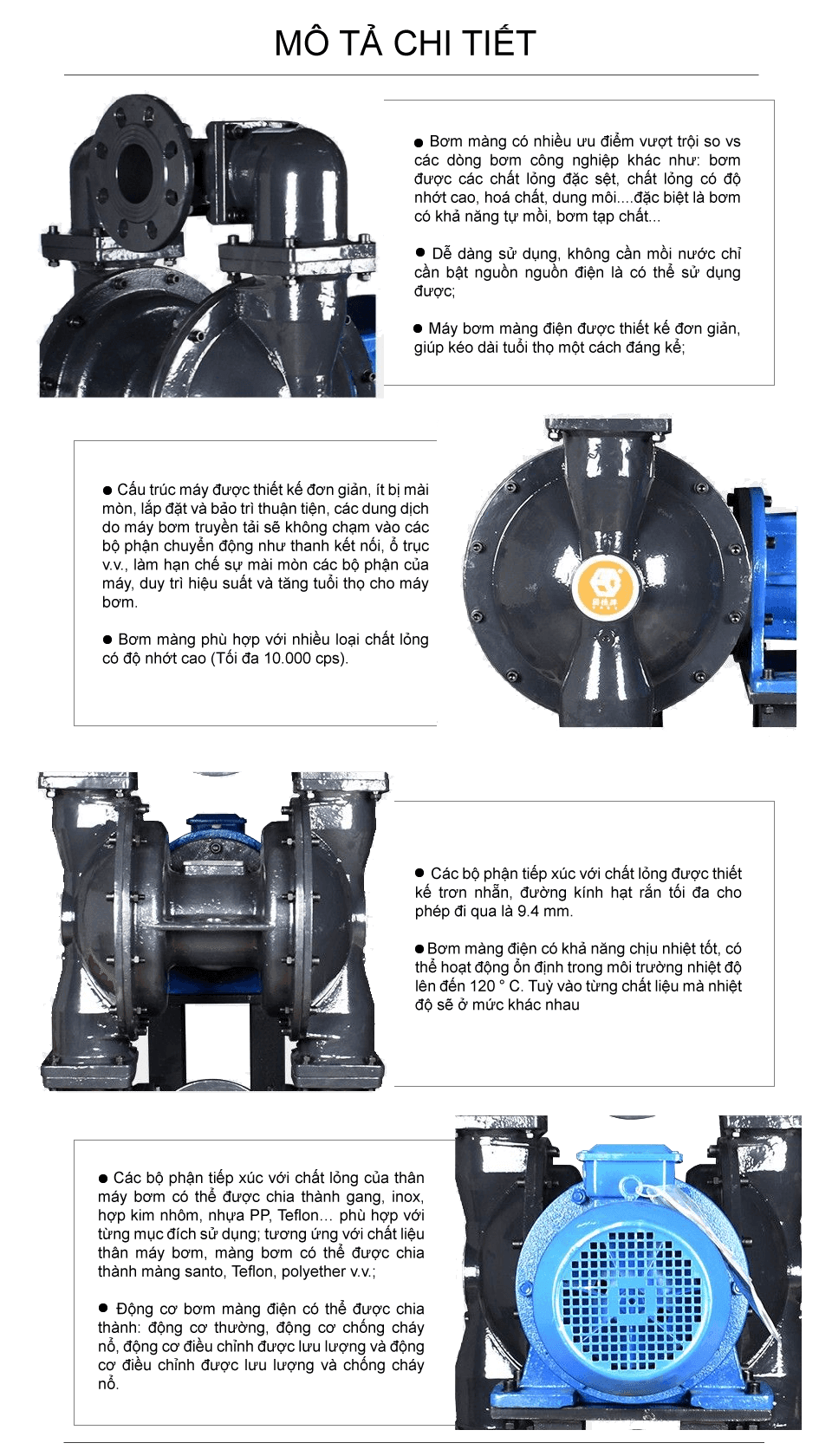 Bơm màng điện GODO BFD-80 Gang