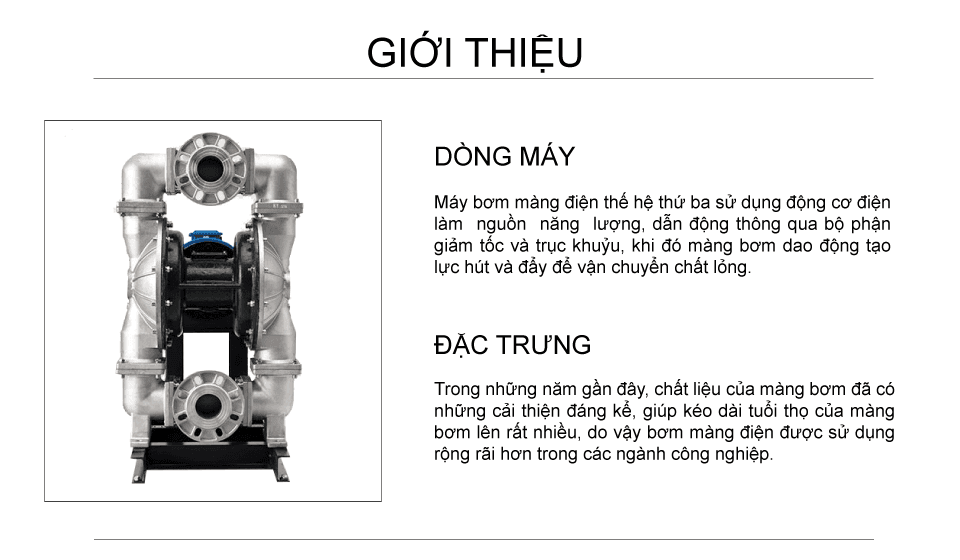 Bơm màng điện GODO BFD-80 Inox