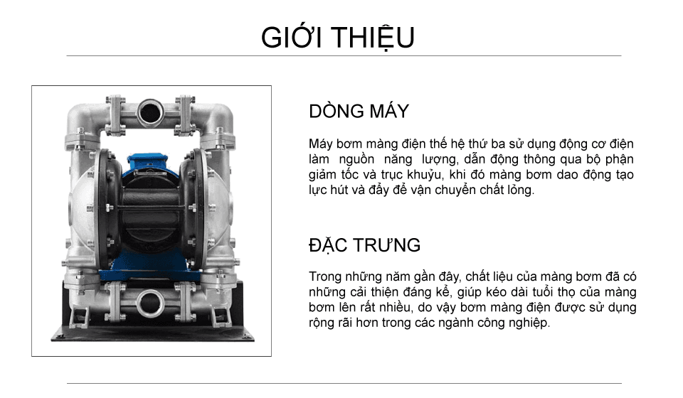 Bơm màng điện GODO BFDS-40 Inox