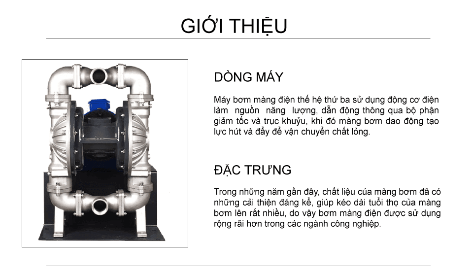 Bơm màng điện GODO BFDS-50 Inox