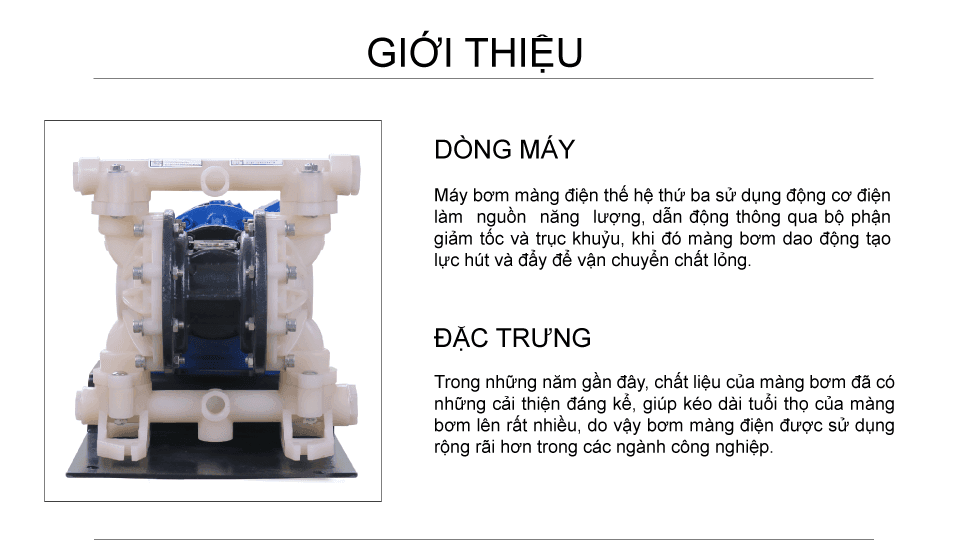Bơm màng điện GODO DBY3-15 Teflon