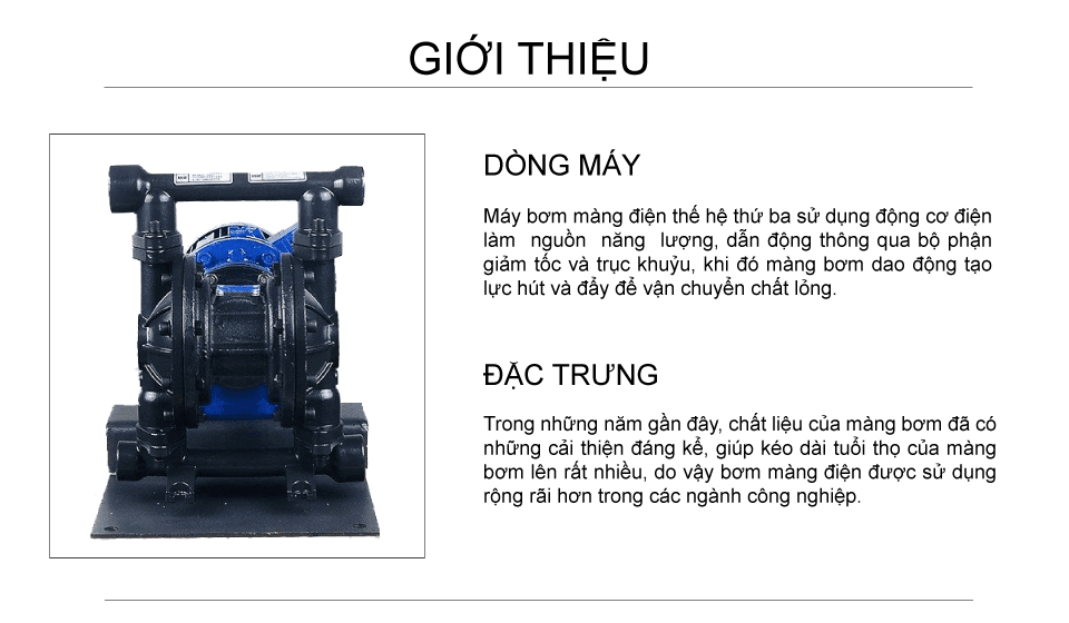 Bơm màng điện GODO DBY3-20 Gang