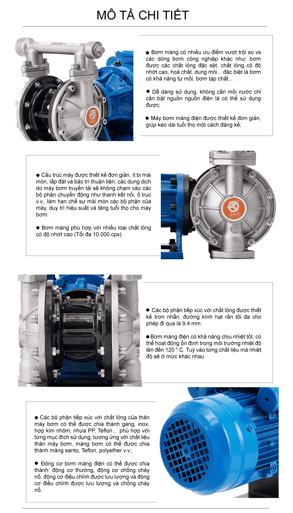 Bơm màng điện GODO DBY3-20 Inox