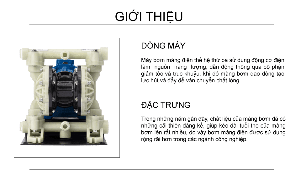 Bơm màng điện GODO DBY3S-25 Nhựa PP