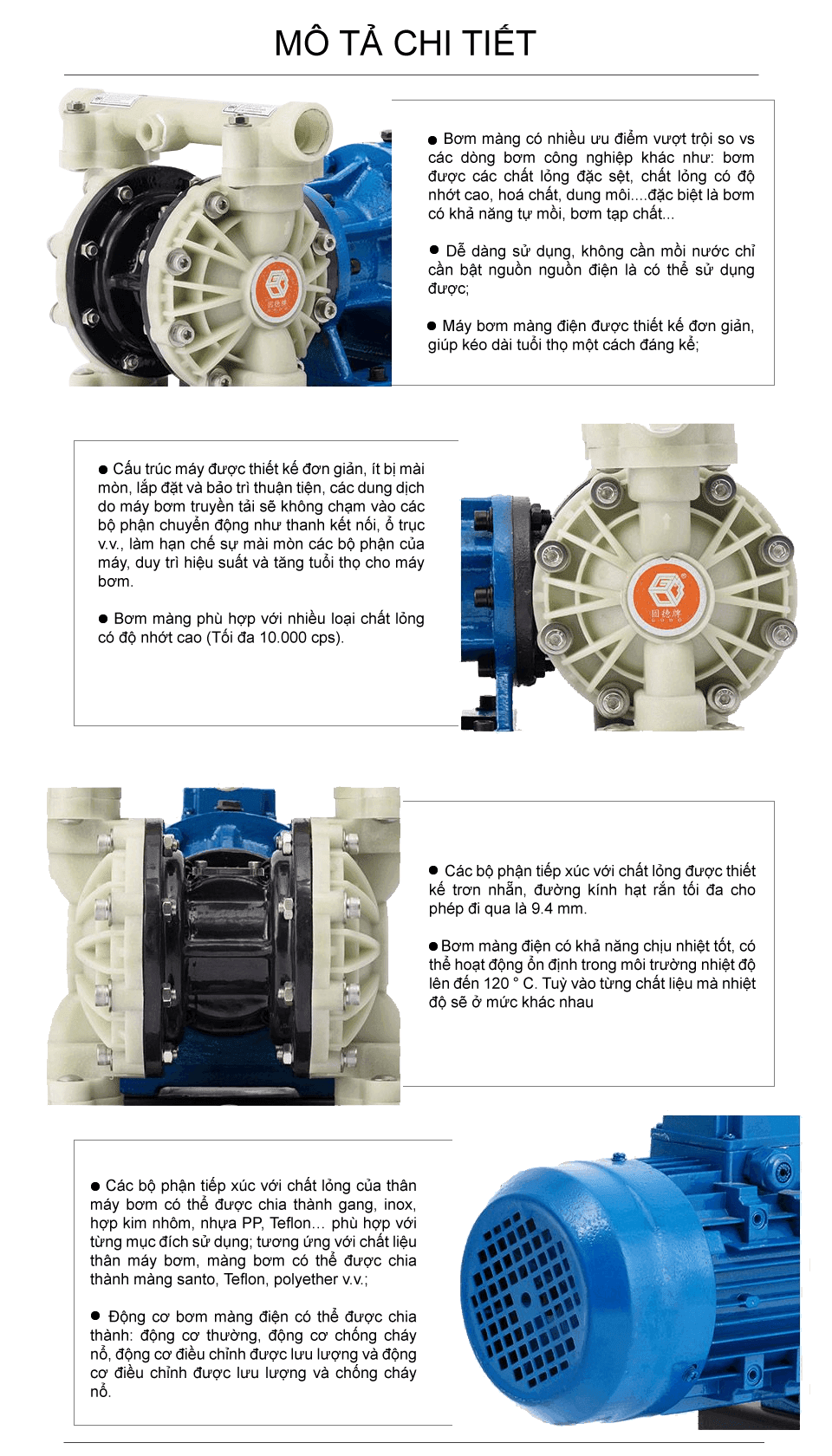 Bơm màng điện GODO DBY3S-25 Nhựa PP