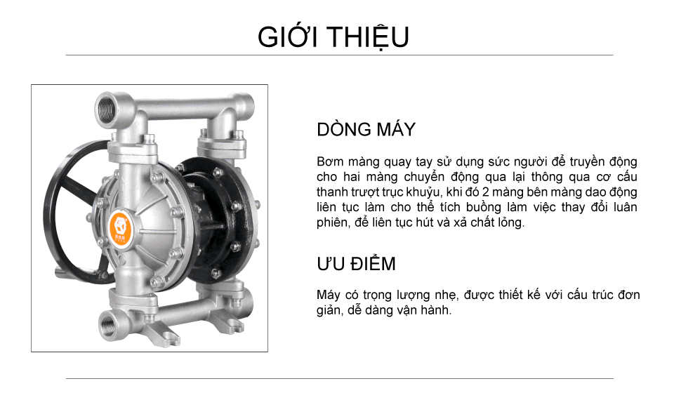 Bơm vận hành bằng tay GODO QBS3-25P