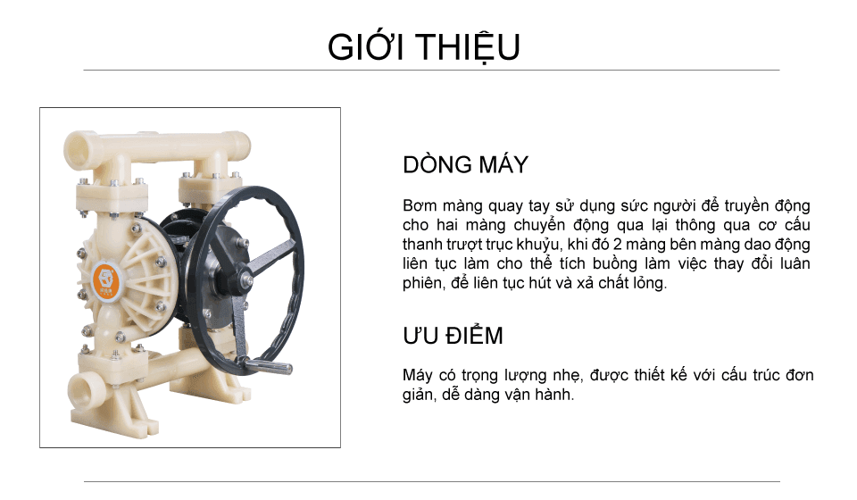 Bơm vận hành bằng tay GODO QBS3-40F