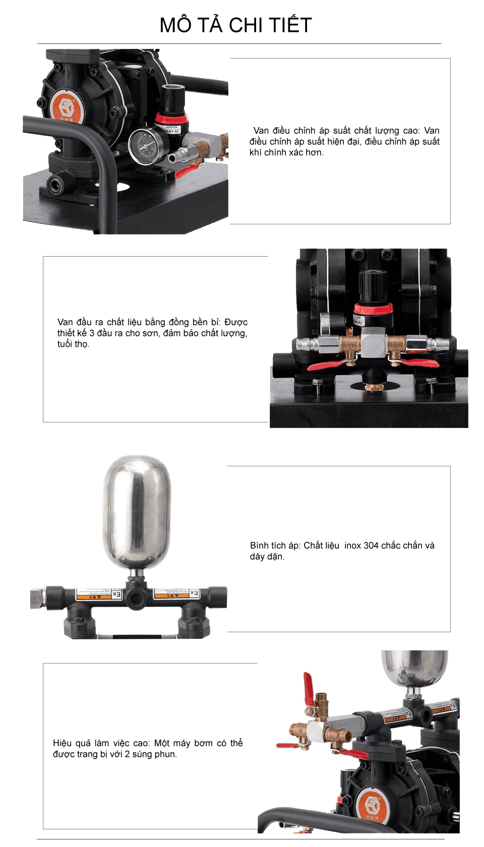 Máy Phun Sơn Khí Nén BP-10 Hợp Kim Nhôm