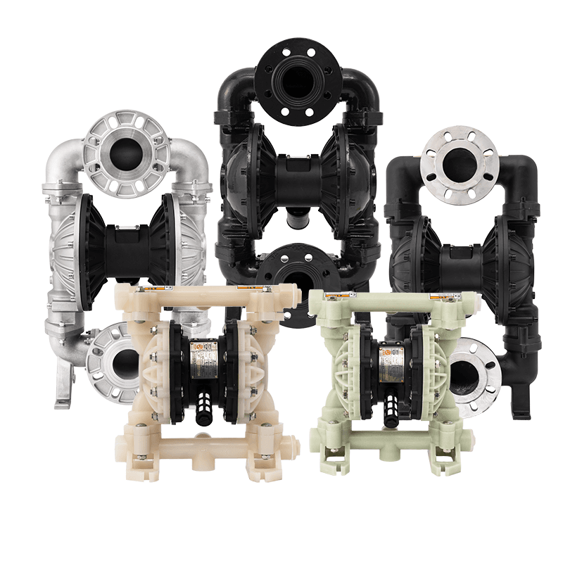 Các chất liệu máy bơm màng GODO Các chất liệu máy bơm màng GODO