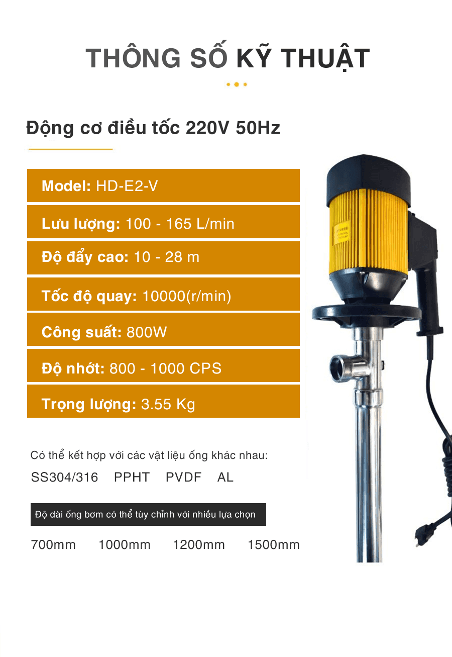 TSKT bơm thùng phuy điện