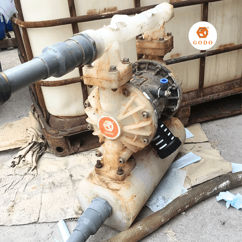 Máy bơm màng hóa chất khí nén GODO