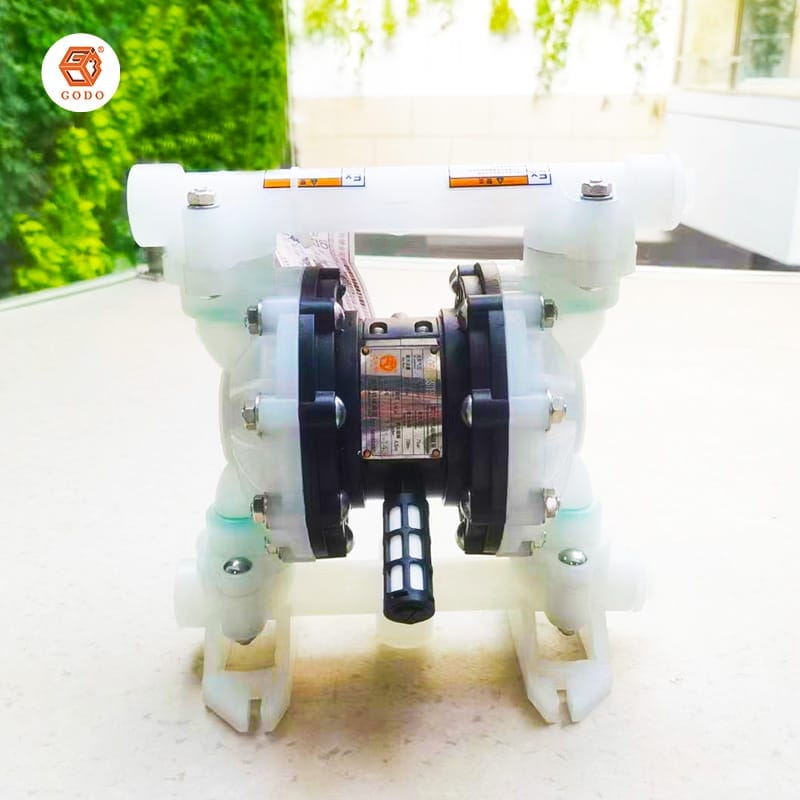 Máy bơm màng khí nén mini nhựa PP Máy bơm màng khí nén mini nhựa PP