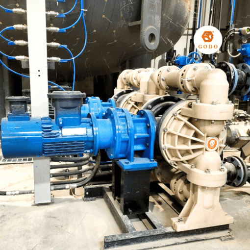 Máy bơm màng điện thân Teflon