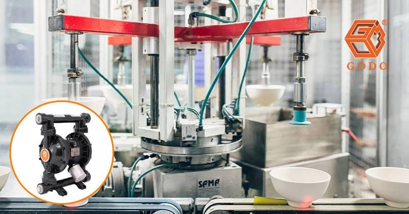 máy bơm màng chất lỏng gốm sứ