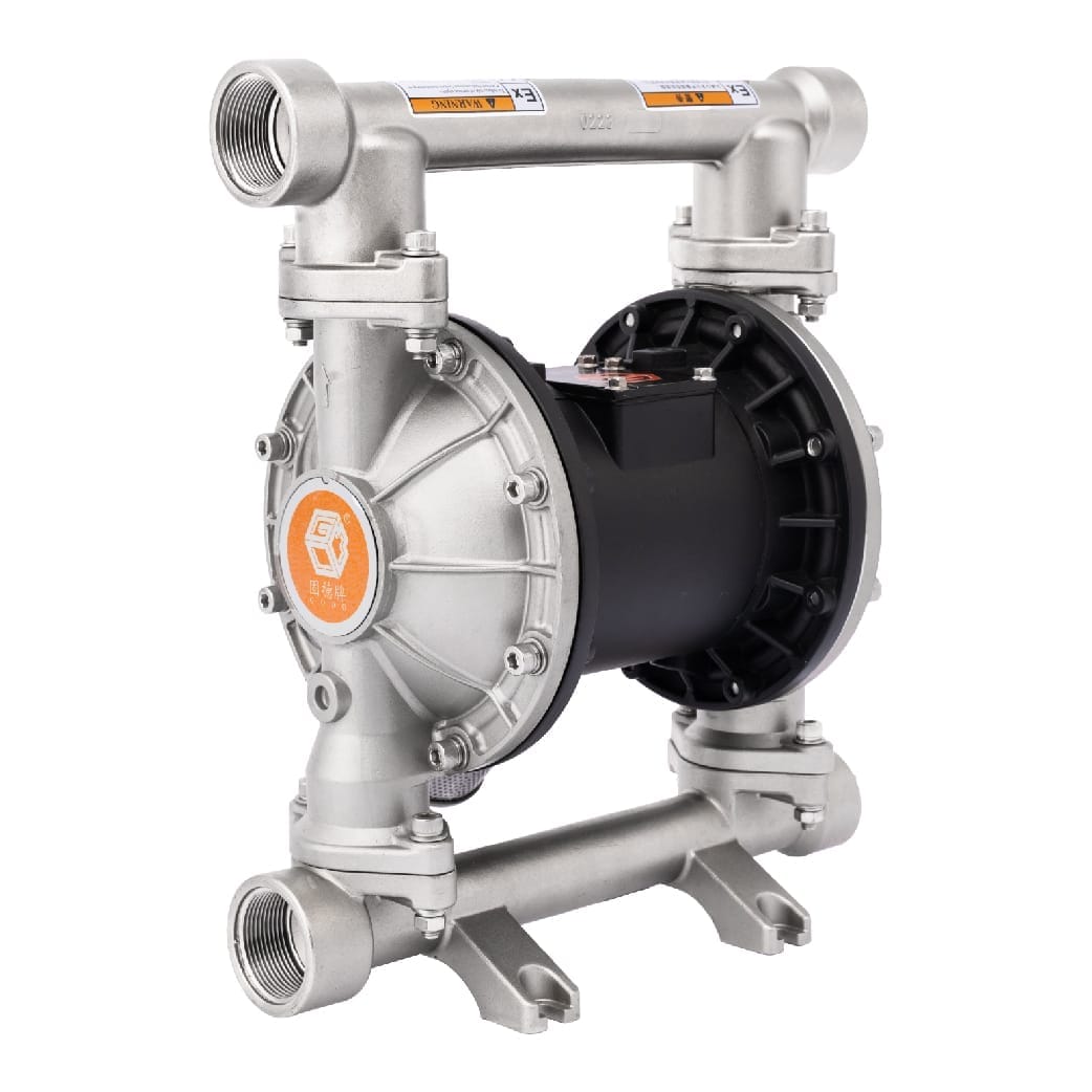 Bơm Màng Khí Nén GODO QBY3-32 INOX Bơm Màng Khí Nén GODO QBY3-32 INOX