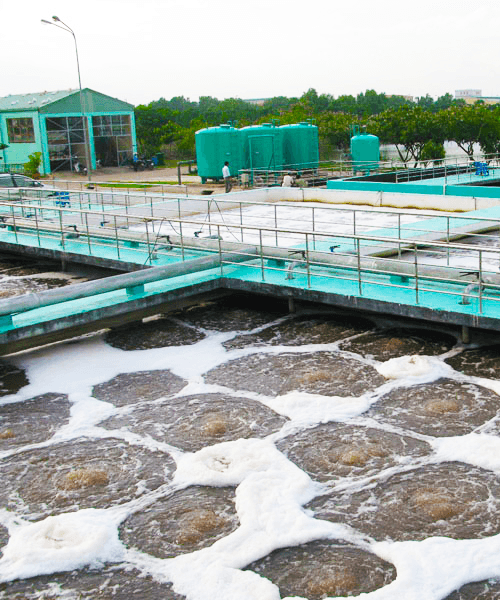 Bơm màng GODO trong xử lý nước thảii