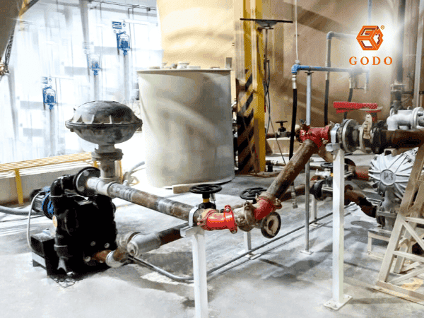 độ đẩy cao của máy bơm màng (3